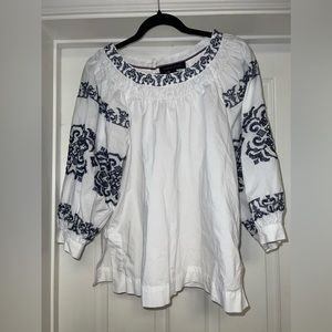 NWOT Tommy Hilfiger Embroidered Blouse